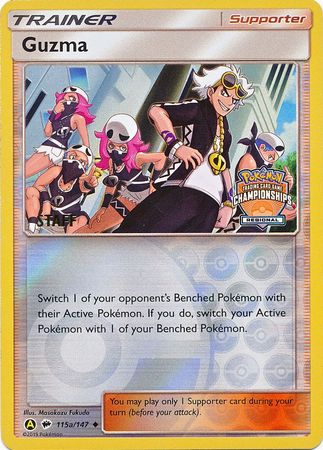 Guzma (115a/147) (Regional Championship Promo Staff) [Sun & Moon: Burning Shadows] | Card Merchant Takapuna