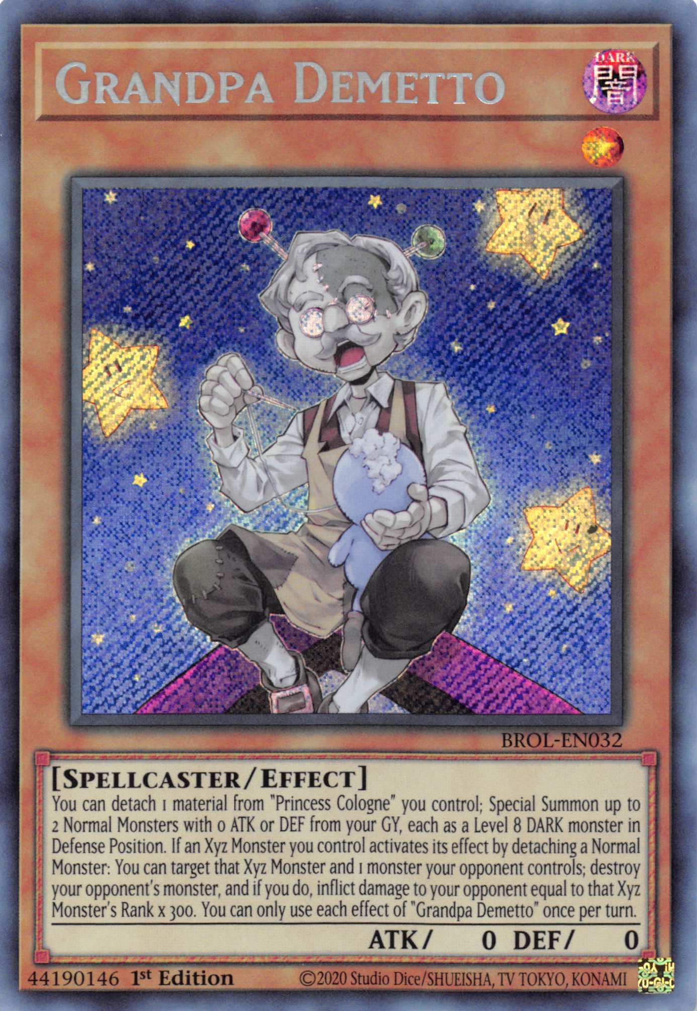 Grandpa Demetto [BROL-EN032] Secret Rare | Card Merchant Takapuna