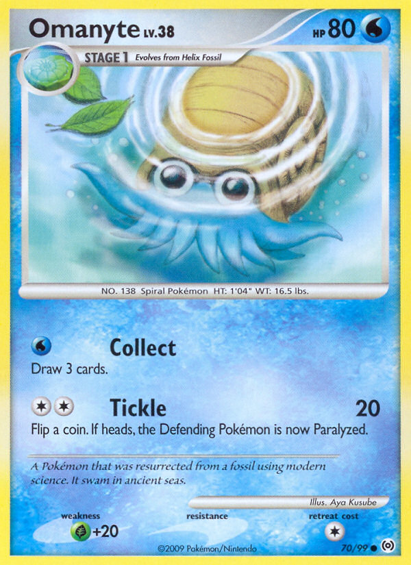 Omanyte (70/99) [Platinum: Arceus] | Card Merchant Takapuna
