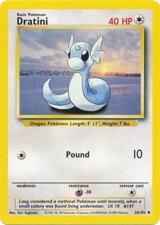 Dratini (26/102) [Base Set Unlimited] | Card Merchant Takapuna