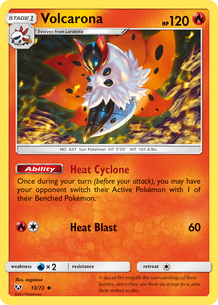 Volcarona (13/73) [Sun & Moon: Shining Legends] | Card Merchant Takapuna