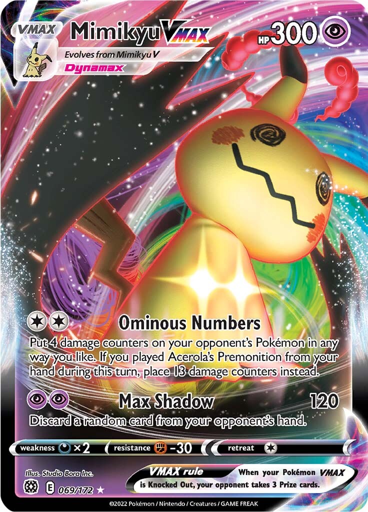 Mimikyu VMAX (069/172) [Sword & Shield: Brilliant Stars] | Card Merchant Takapuna