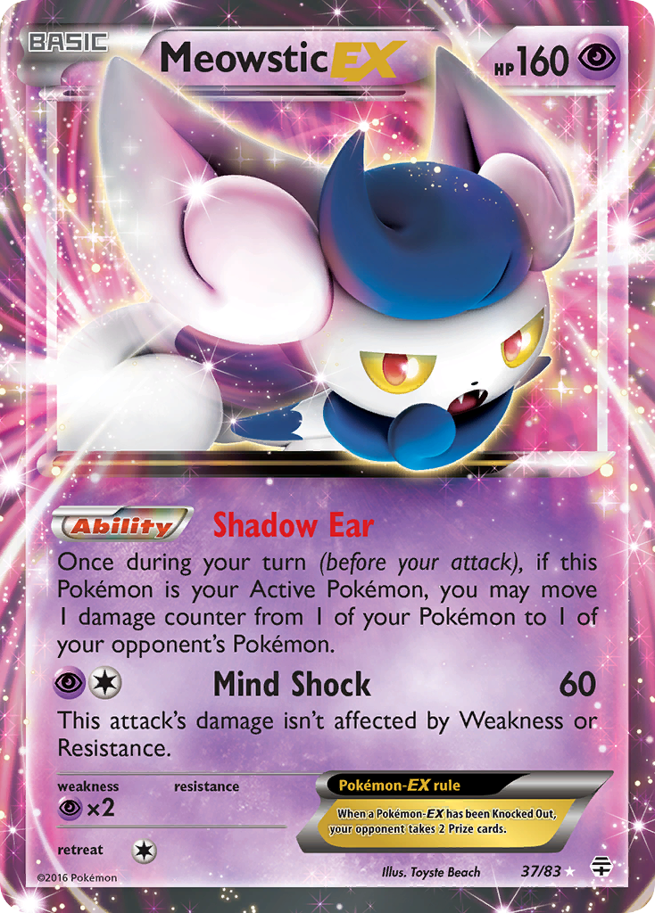 Meowstic EX (37/83) [XY: Generations] | Card Merchant Takapuna
