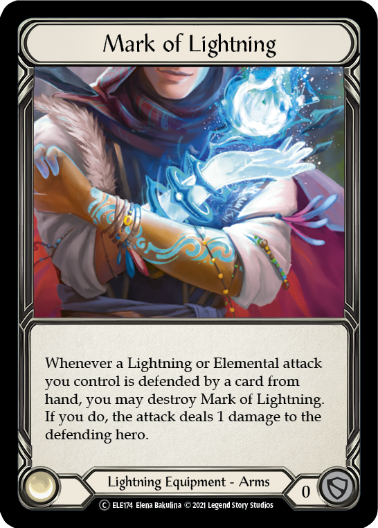 Mark of Lightning [U-ELE174] (Tales of Aria Unlimited)  Unlimited Rainbow Foil | Card Merchant Takapuna