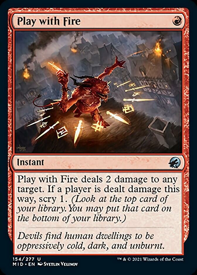 Play with Fire [Innistrad: Midnight Hunt] | Card Merchant Takapuna