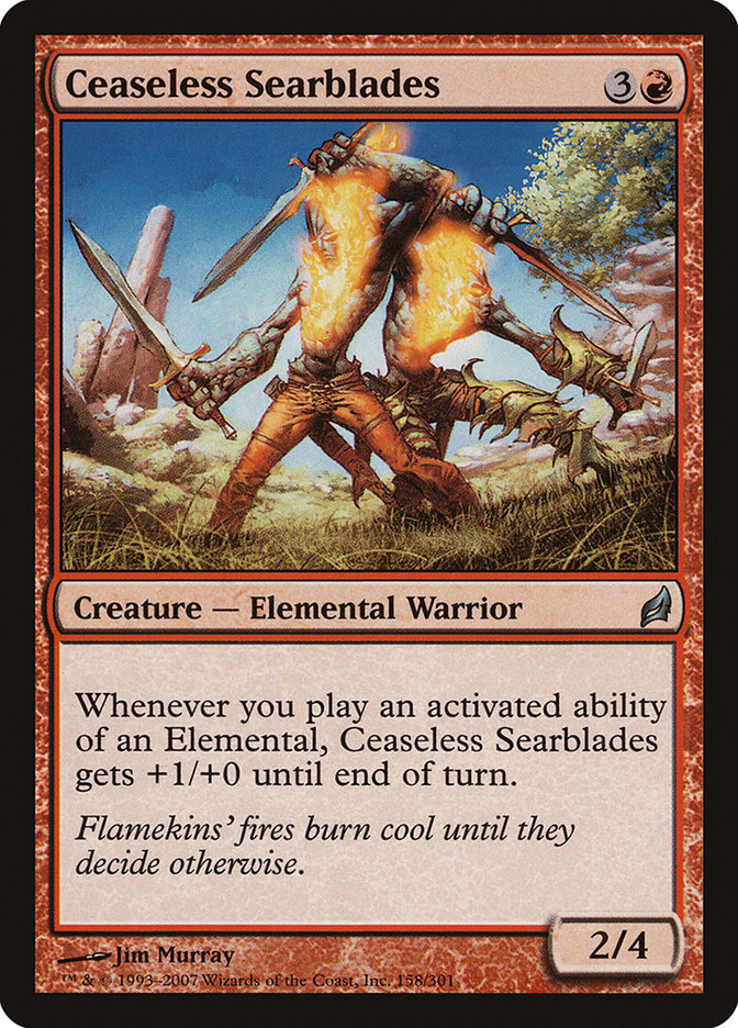 Ceaseless Searblades [Lorwyn] | Card Merchant Takapuna