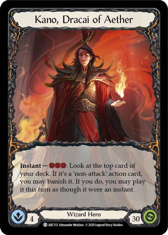 Kano // Kano, Dracai of Aether [U-ARC114 // U-ARC113] (Arcane Rising Unlimited)  Unlimited Normal | Card Merchant Takapuna