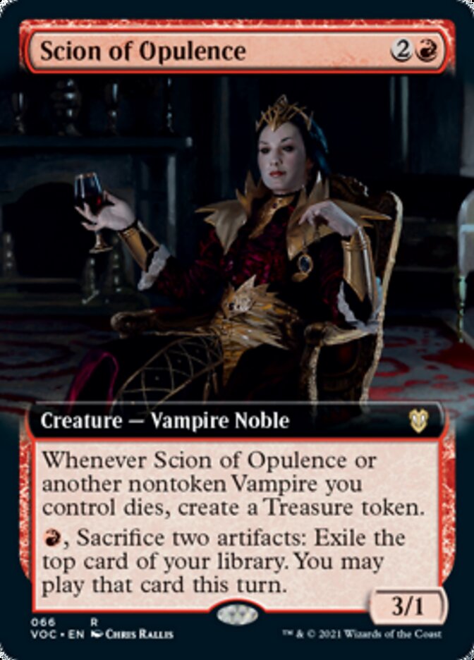 Scion of Opulence (Extended Art) [Innistrad: Crimson Vow Commander] | Card Merchant Takapuna