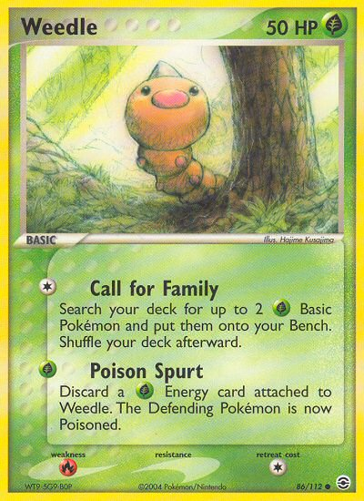 Weedle (86/112) [EX: FireRed & LeafGreen] | Card Merchant Takapuna