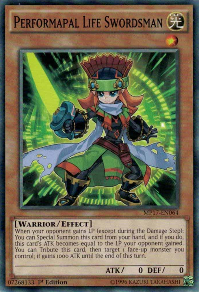 Performapal Life Swordsman [MP17-EN064] Common | Card Merchant Takapuna