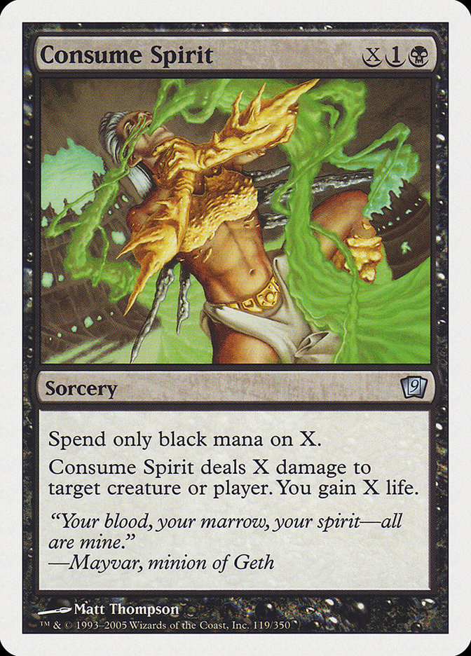 Consume Spirit [Ninth Edition] | Card Merchant Takapuna