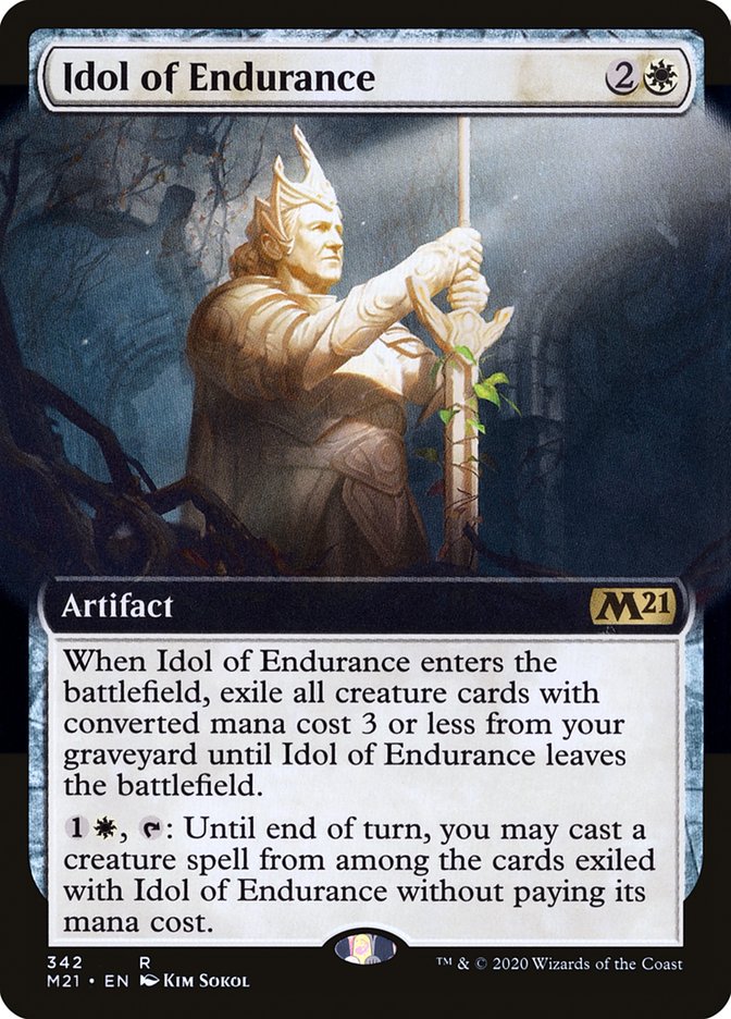 Idol of Endurance (Extended Art) [Core Set 2021] | Card Merchant Takapuna