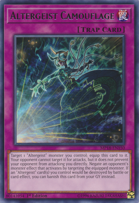 Altergeist Camouflage [MP18-EN150] Rare | Card Merchant Takapuna