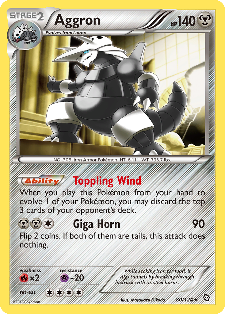 Aggron (80/124) [Black & White: Dragons Exalted] | Card Merchant Takapuna