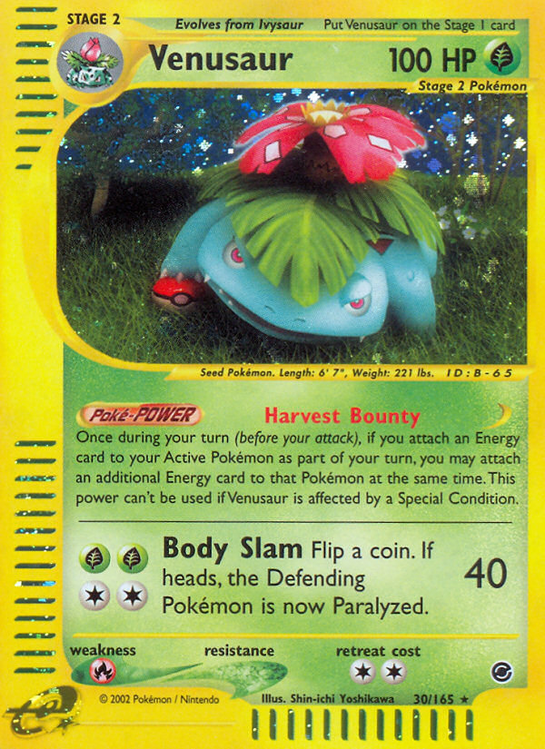 Venusaur (30/165) [Expedition: Base Set] | Card Merchant Takapuna