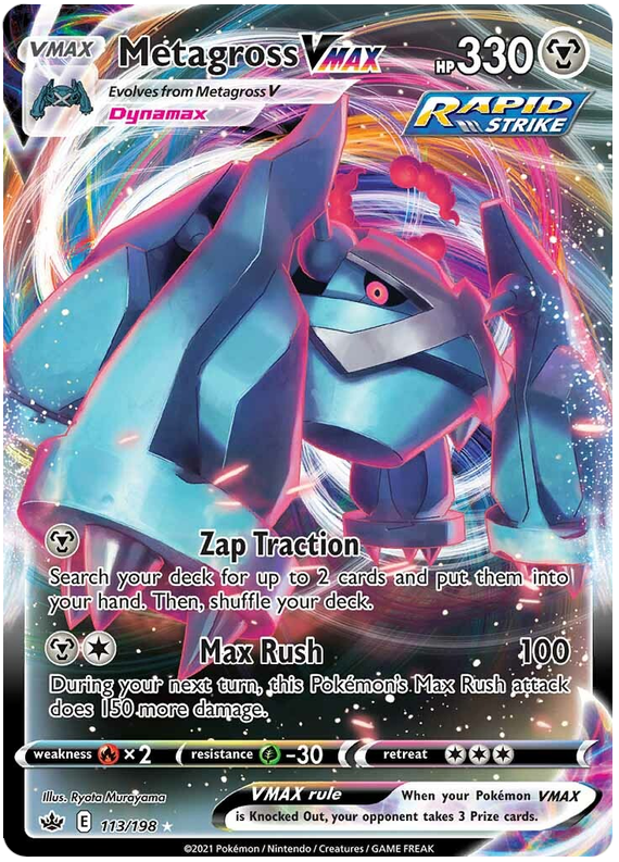 Metagross VMAX (113/198) [Sword & Shield: Chilling Reign] | Card Merchant Takapuna