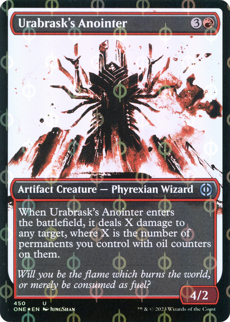 Urabrask's Anointer (Showcase Ichor Step-and-Compleat Foil) [Phyrexia: All Will Be One] | Card Merchant Takapuna