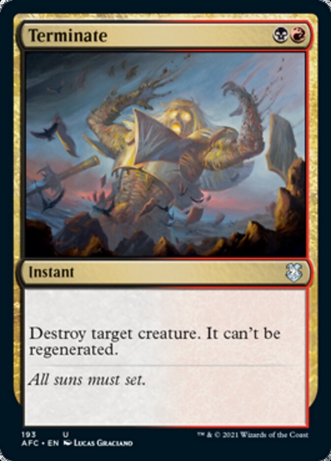 Terminate [Dungeons & Dragons: Adventures in the Forgotten Realms Commander] | Card Merchant Takapuna