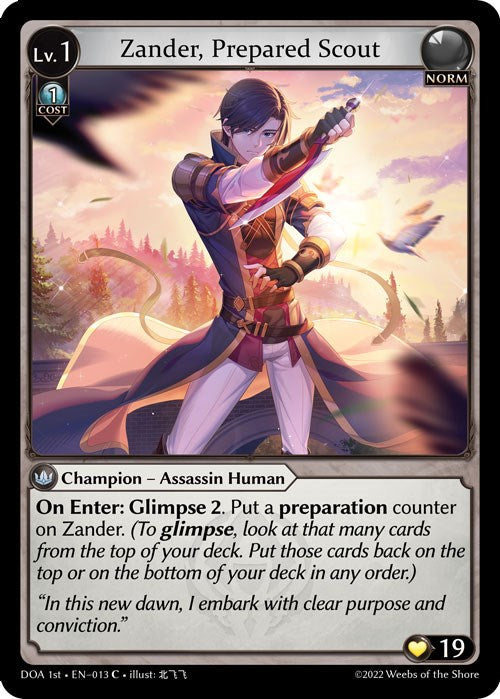 Zander, Prepared Scout (013) [Dawn of Ashes: 1st Edition] | Card Merchant Takapuna