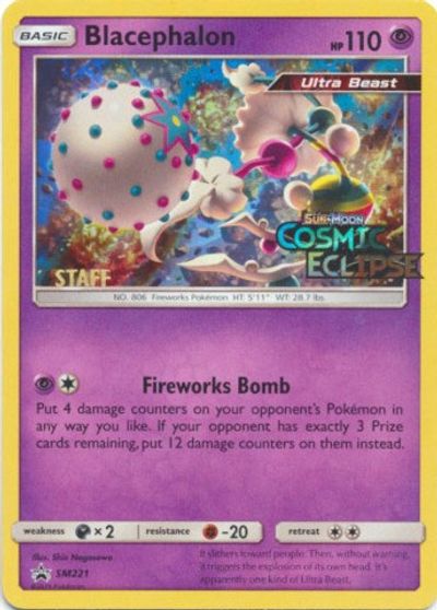 Blacephalon (SM221) (Staff Prerelease Promo) [Sun & Moon: Black Star Promos] | Card Merchant Takapuna