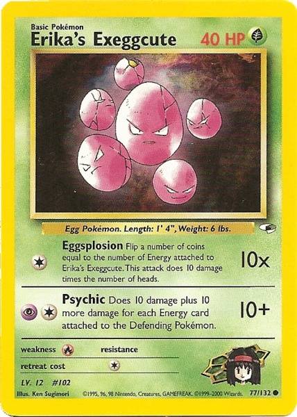 Erika's Exeggcute (77/132) [Gym Heroes Unlimited] | Card Merchant Takapuna
