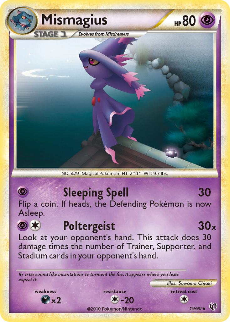Mismagius (19/90) [HeartGold & SoulSilver: Undaunted] | Card Merchant Takapuna