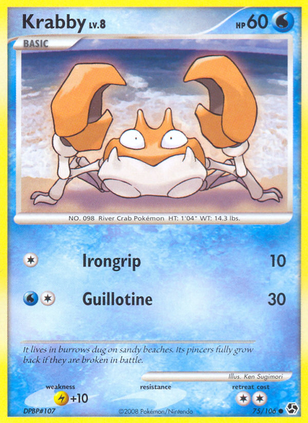 Krabby (75/106) [Diamond & Pearl: Great Encounters] | Card Merchant Takapuna