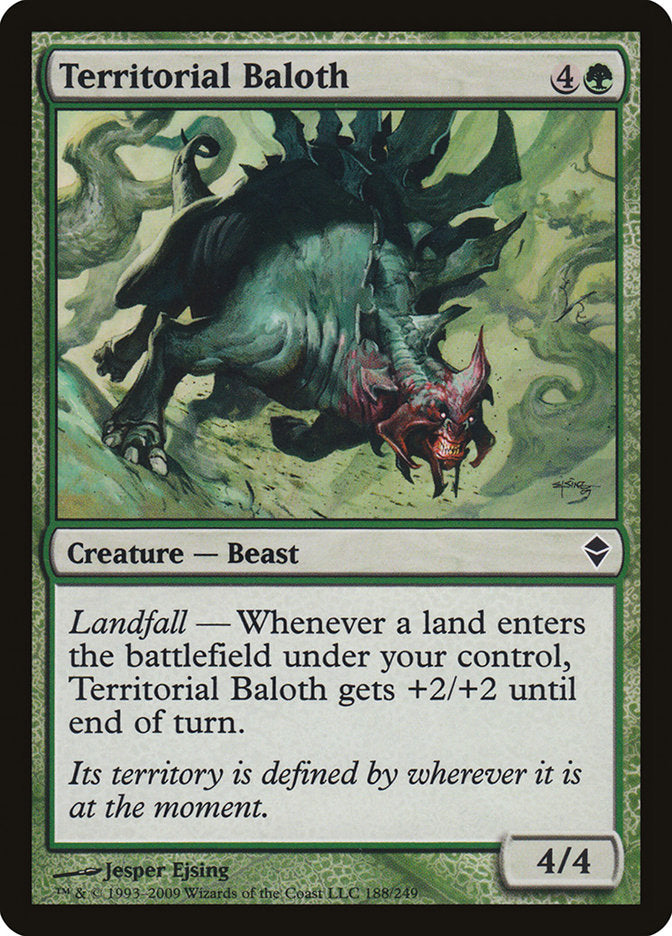 Territorial Baloth [Zendikar] | Card Merchant Takapuna