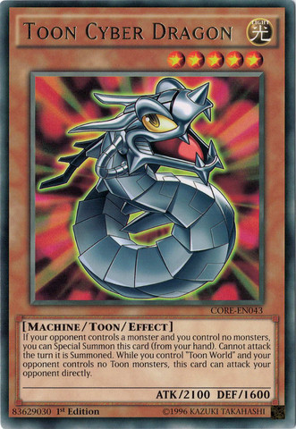 Toon Cyber Dragon [CORE-EN043] Rare | Card Merchant Takapuna