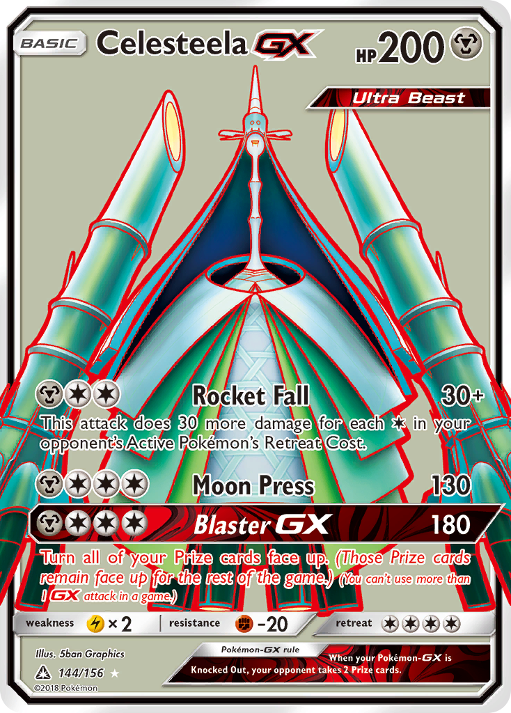 Celesteela GX (144/156) [Sun & Moon: Ultra Prism] | Card Merchant Takapuna