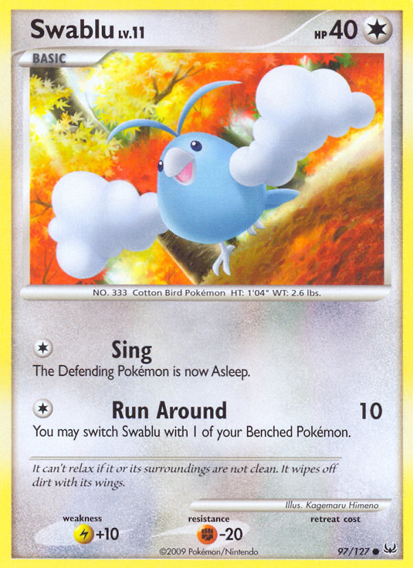 Swablu (97/127) [Platinum: Base Set] | Card Merchant Takapuna
