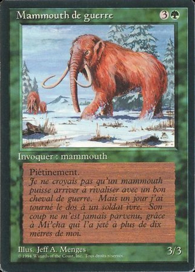 War Mammoth [Foreign Black Border] | Card Merchant Takapuna
