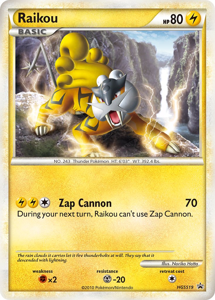 Raikou (HGSS19) [HeartGold & SoulSilver: Black Star Promos] | Card Merchant Takapuna