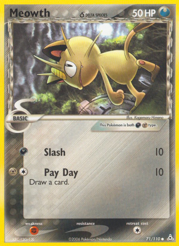 Meowth (71/110) (Delta Species) [EX: Holon Phantoms] | Card Merchant Takapuna