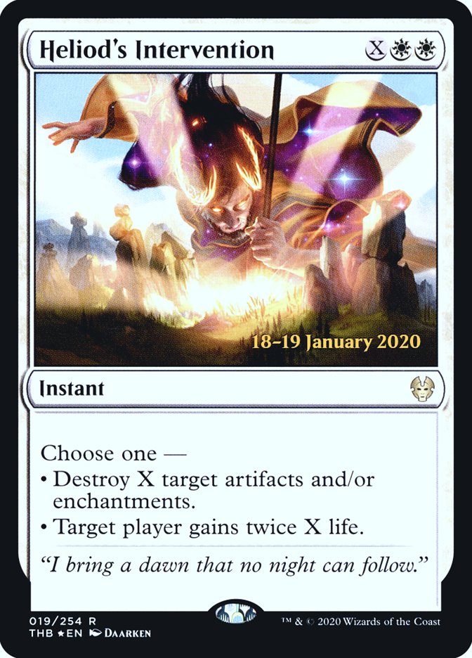 Heliod's Intervention [Theros Beyond Death Prerelease Promos] | Card Merchant Takapuna