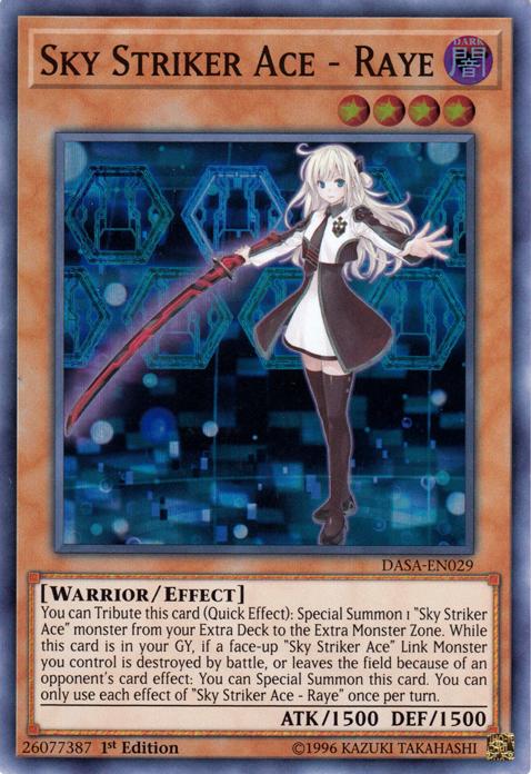 Sky Striker Ace - Raye [DASA-EN029] Super Rare | Card Merchant Takapuna