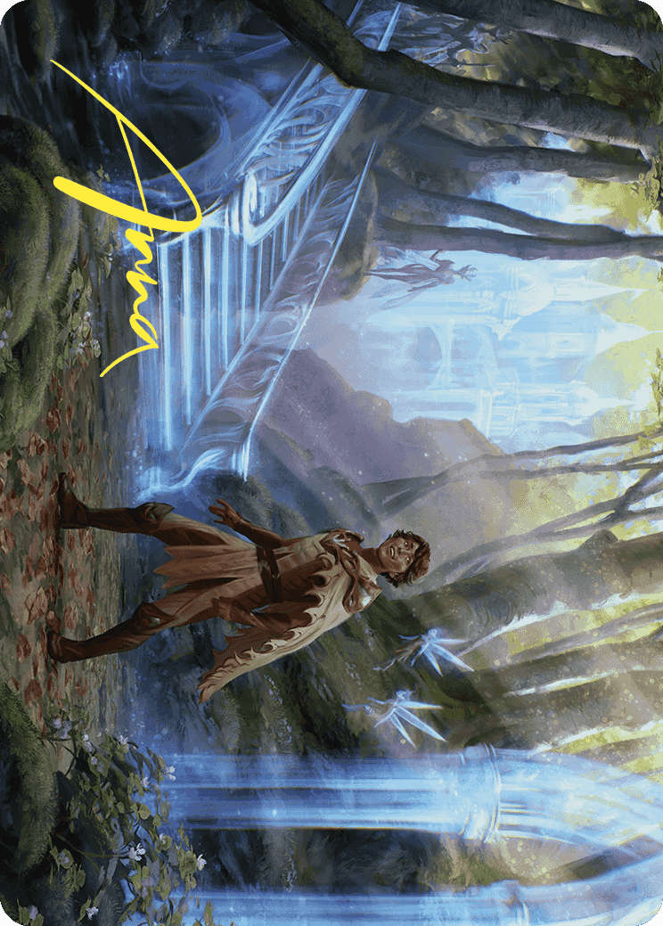Into the Fae Court Art Card (Gold-Stamped Signature) [Wilds of Eldraine Art Series] | Card Merchant Takapuna