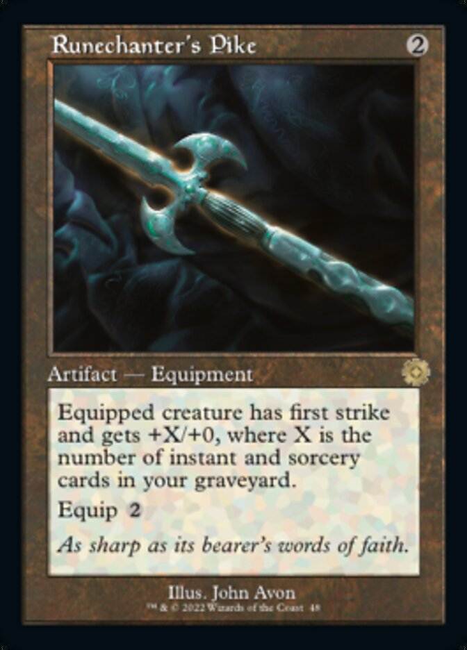 Runechanter's Pike (Retro) [The Brothers' War Retro Artifacts] | Card Merchant Takapuna