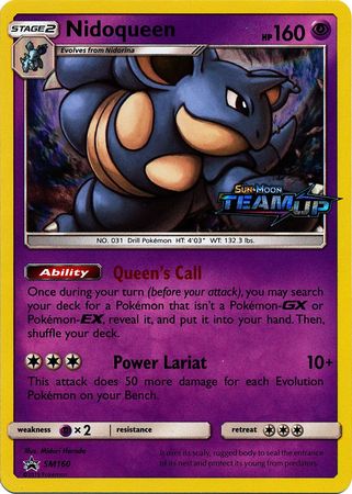 Nidoqueen (SM160) (Staff) [Sun & Moon: Black Star Promos] | Card Merchant Takapuna