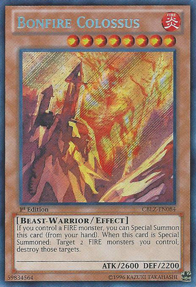 Bonfire Colossus [CBLZ-EN084] Secret Rare | Card Merchant Takapuna