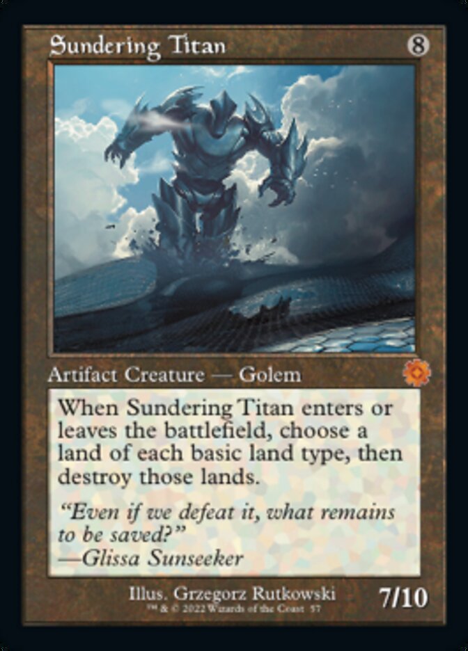 Sundering Titan (Retro) [The Brothers' War Retro Artifacts] | Card Merchant Takapuna