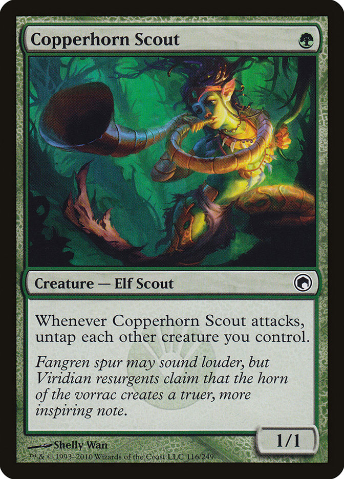 Copperhorn Scout [Scars of Mirrodin] | Card Merchant Takapuna