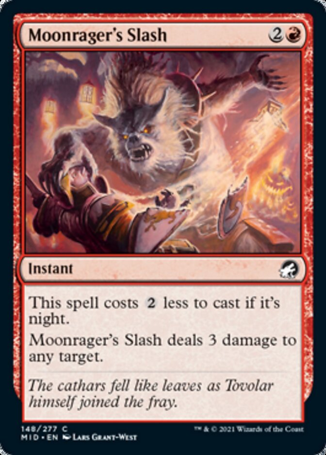 Moonrager's Slash [Innistrad: Midnight Hunt] | Card Merchant Takapuna
