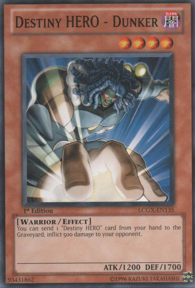 Destiny HERO - Dunker [LCGX-EN135] Common | Card Merchant Takapuna