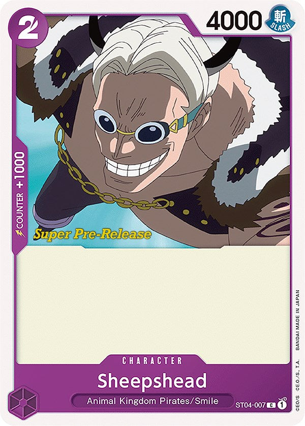 Sheepshead [Super Pre-Release Starter Deck: Animal Kingdom Pirates] | Card Merchant Takapuna