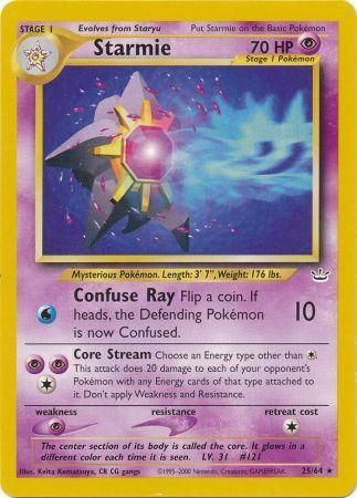 Starmie (25/64) [Neo Revelation Unlimited] | Card Merchant Takapuna