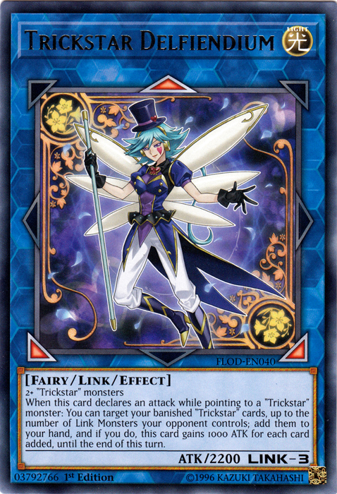 Trickstar Delfiendium [FLOD-EN040] Rare | Card Merchant Takapuna