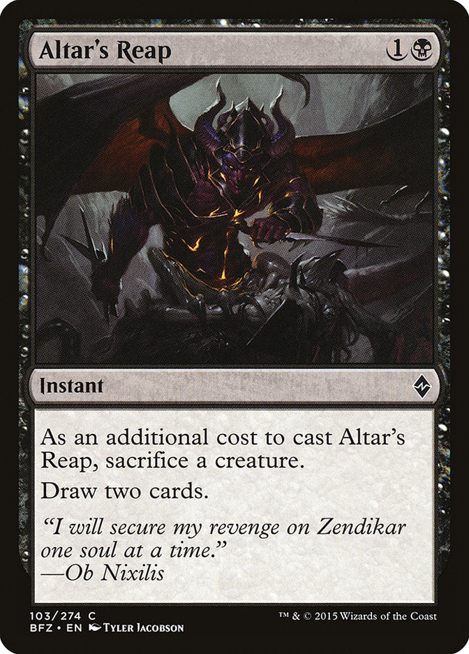 Altar's Reap [Battle for Zendikar] | Card Merchant Takapuna
