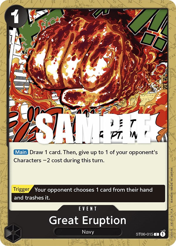 Great Eruption [Starter Deck: Absolute Justice] | Card Merchant Takapuna