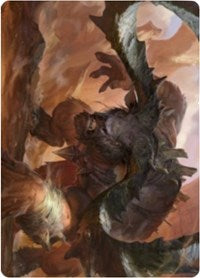 Moraug, Fury of Akoum Art Card [Zendikar Rising Art Series] | Card Merchant Takapuna
